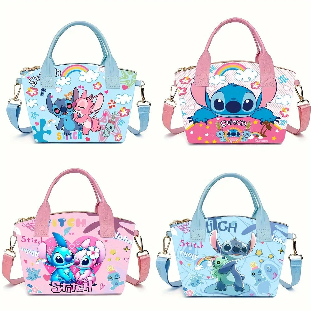 Sac Bandoulière Disney Stitch Officiel - Pochette Ajustable Ado Légère Durable Lilo & Stitch Cadeau