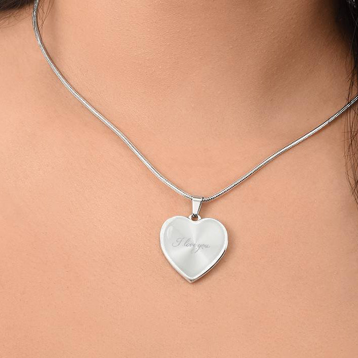 Collier Cœur Personnalisé avec Gravure au Dos – Or 18k ou Acier