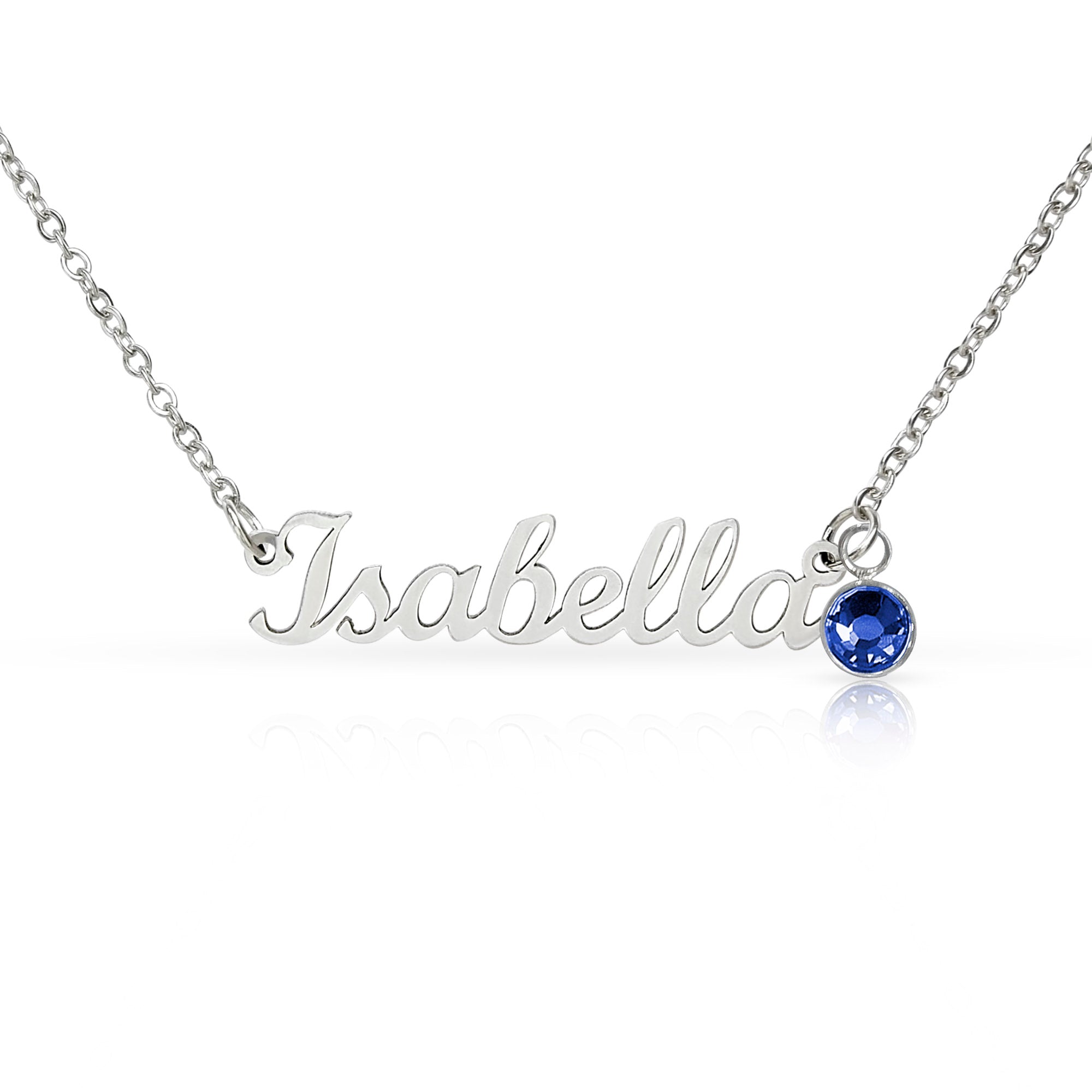 Collier Personnalisé Prénom & Pierre de Naissance Élégant