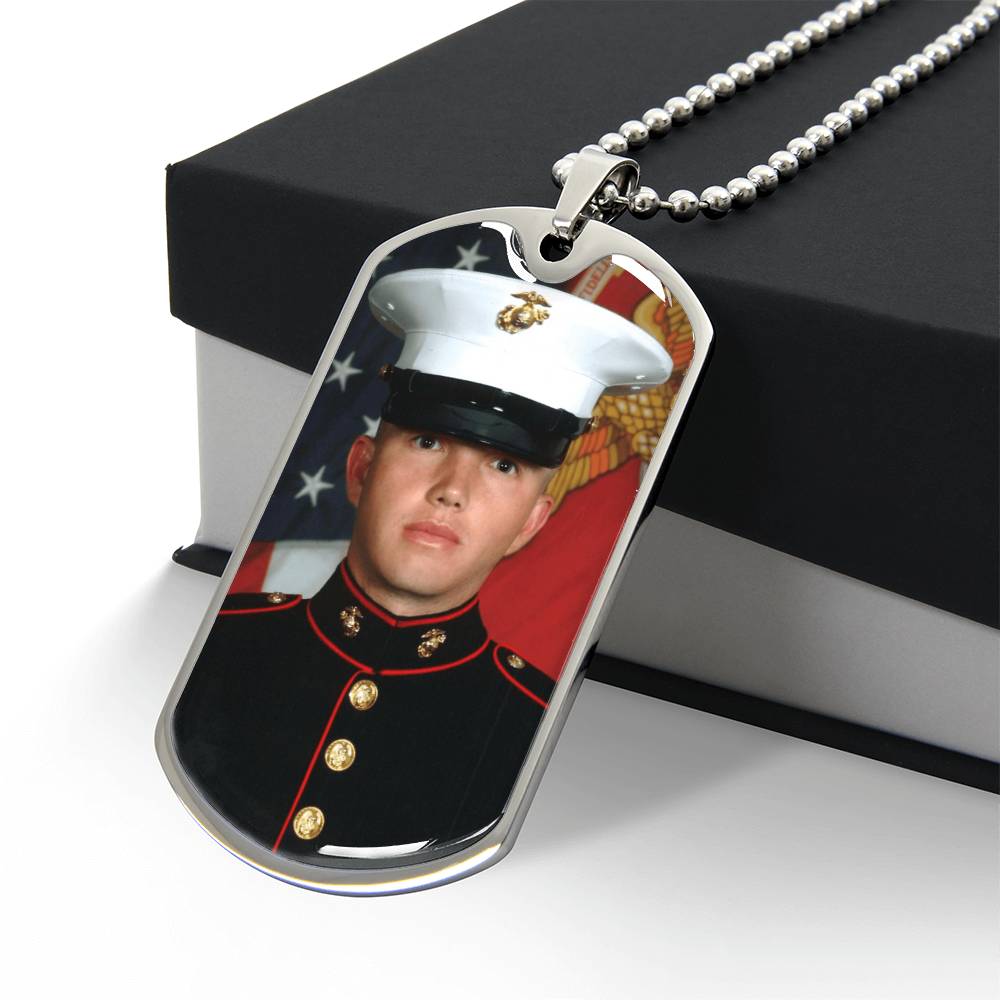 Collier Militaire Étiquette de Chien Personnalisée – Gravure au Choix
