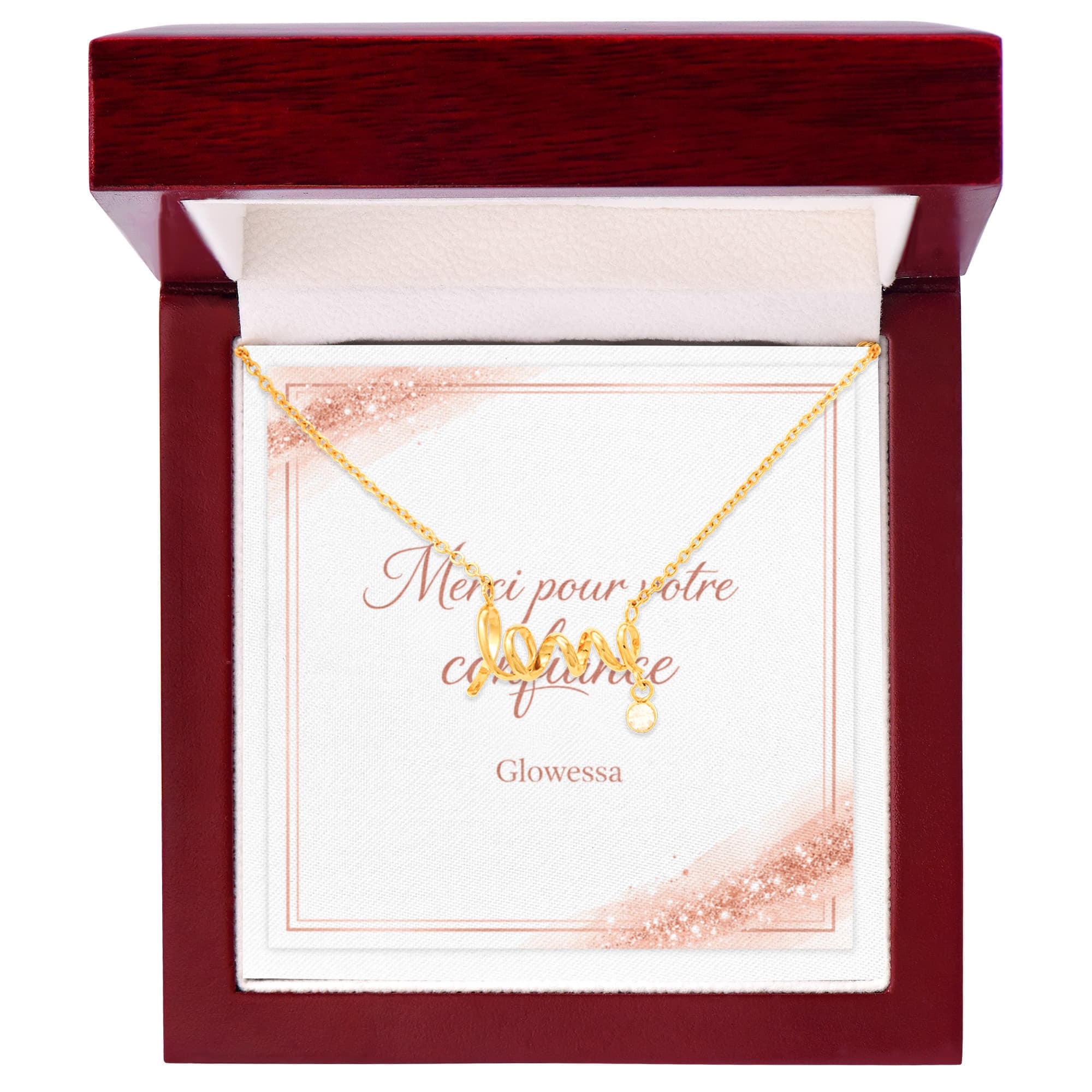 Collier Love Acier Inoxydable ou Or Jaune 18k