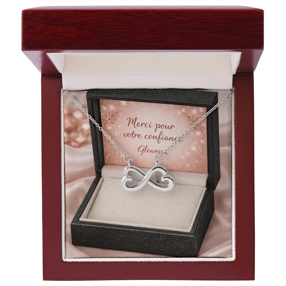 Pendentif Cœur Infini – Symbole d'Amour Éternel