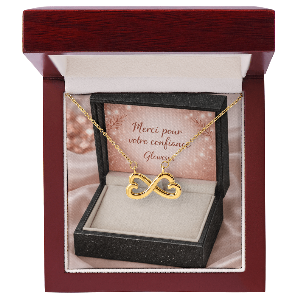 Pendentif Cœur Infini – Symbole d'Amour Éternel