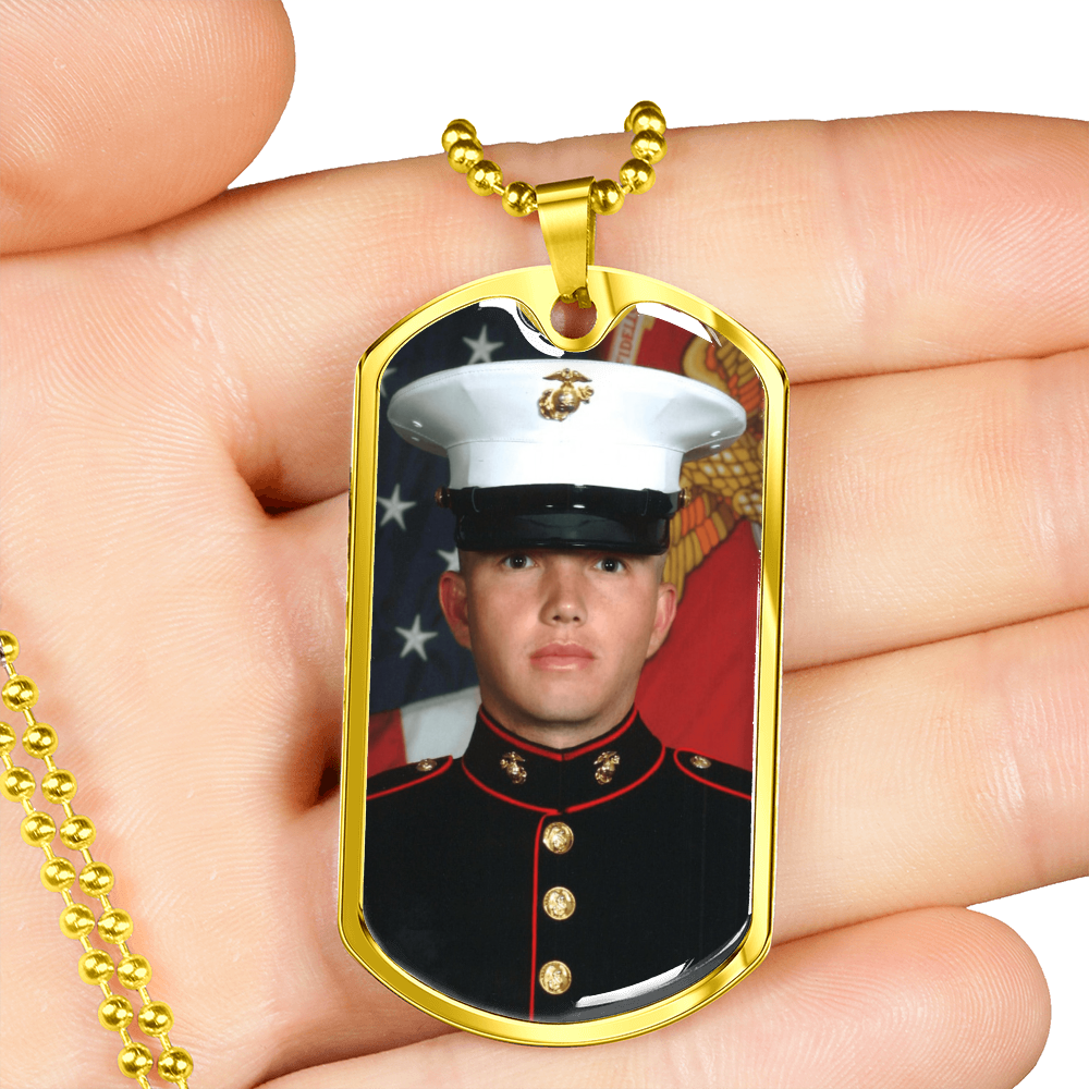 Collier Militaire Étiquette de Chien Personnalisée – Gravure au Choix
