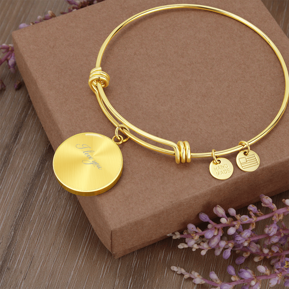 Bracelet Cercle Personnalisé avec Gravure – Extensible & Élégant