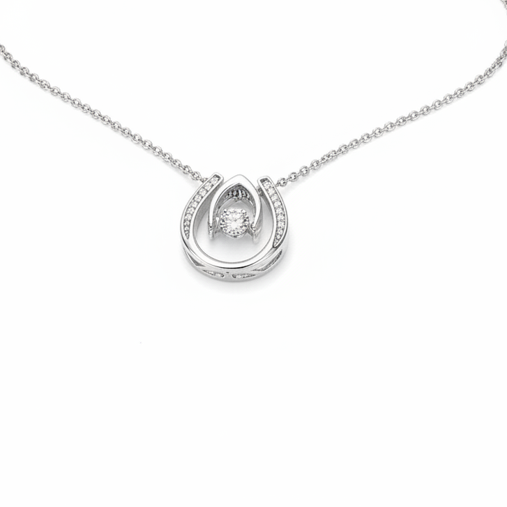 Pendentif Destin – Pendentif Or blanc 14k