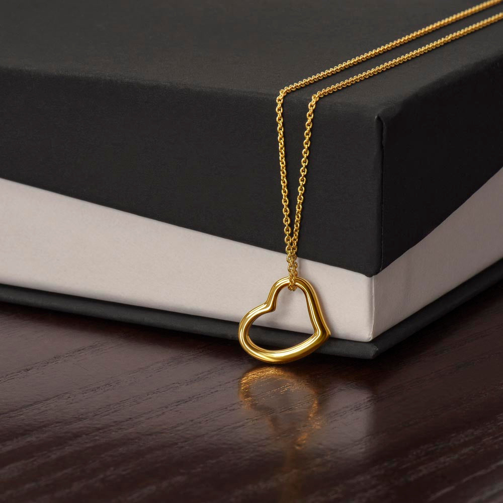 Collier Cœur Intemporel Argent Sterling & Or Jaune 18k