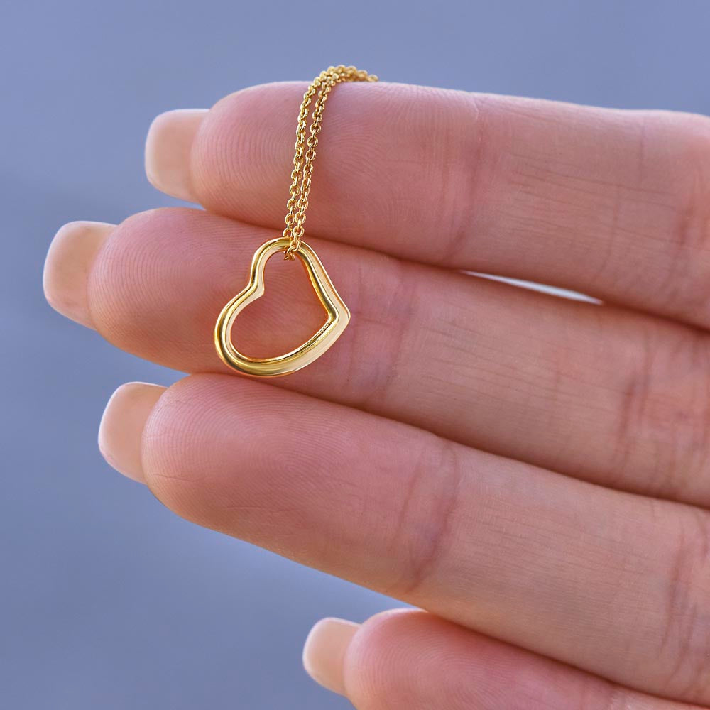 Collier Cœur Intemporel Argent Sterling & Or Jaune 18k