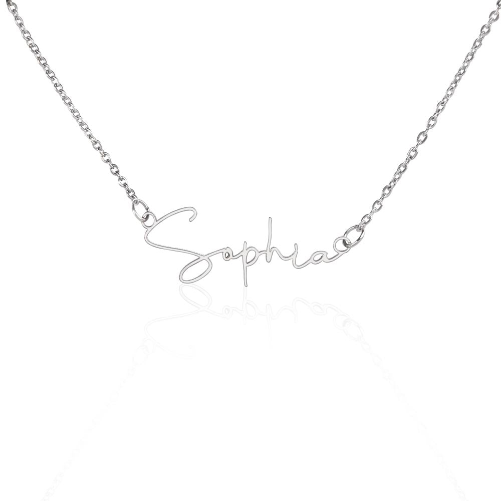 Collier Prénom Signature Personnalisé