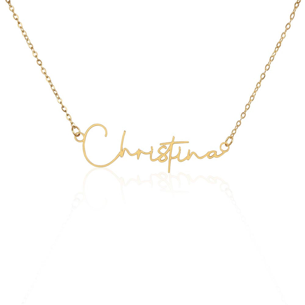 Collier Prénom Signature Personnalisé