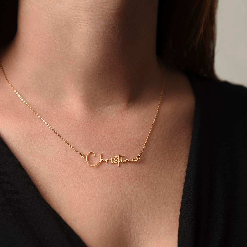 Collier Prénom Signature Personnalisé
