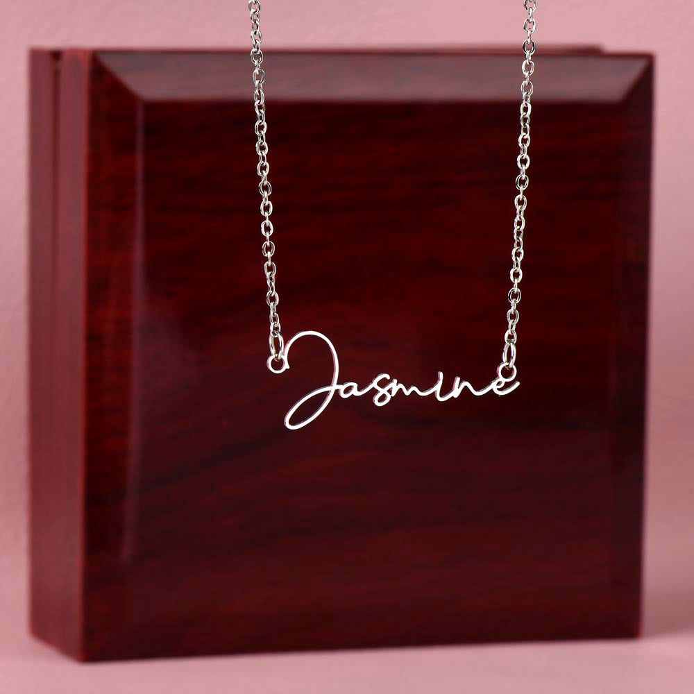 Collier Prénom Signature Personnalisé