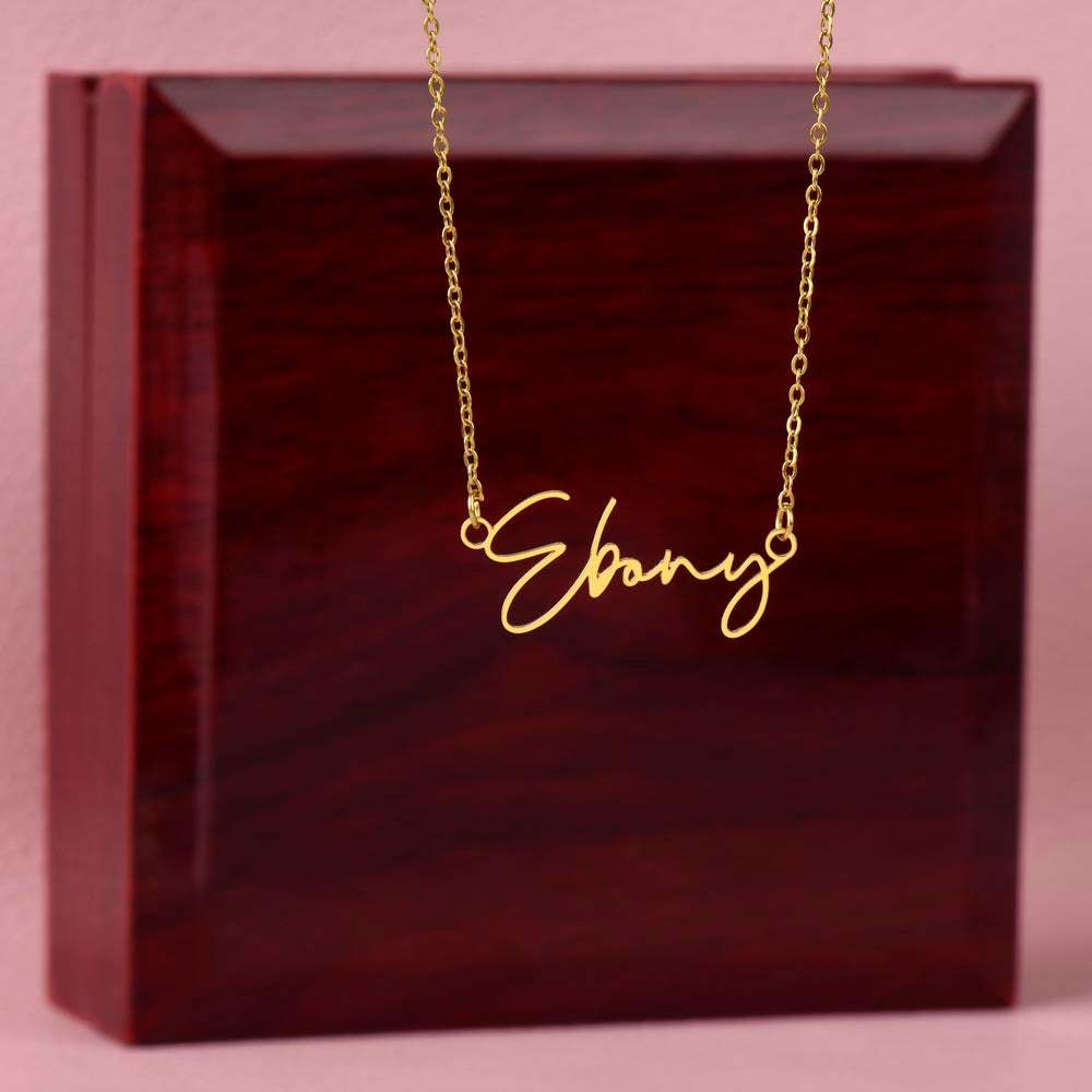 Collier Prénom Signature Personnalisé