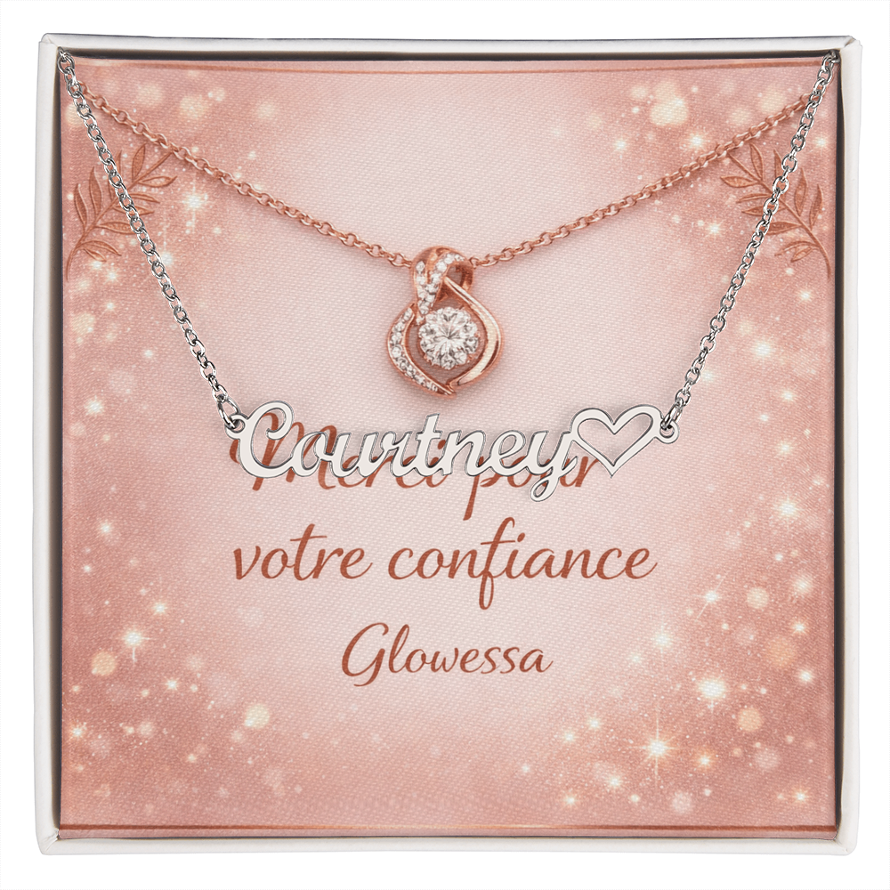 Collier Cœur Personnalisé avec un Prénom