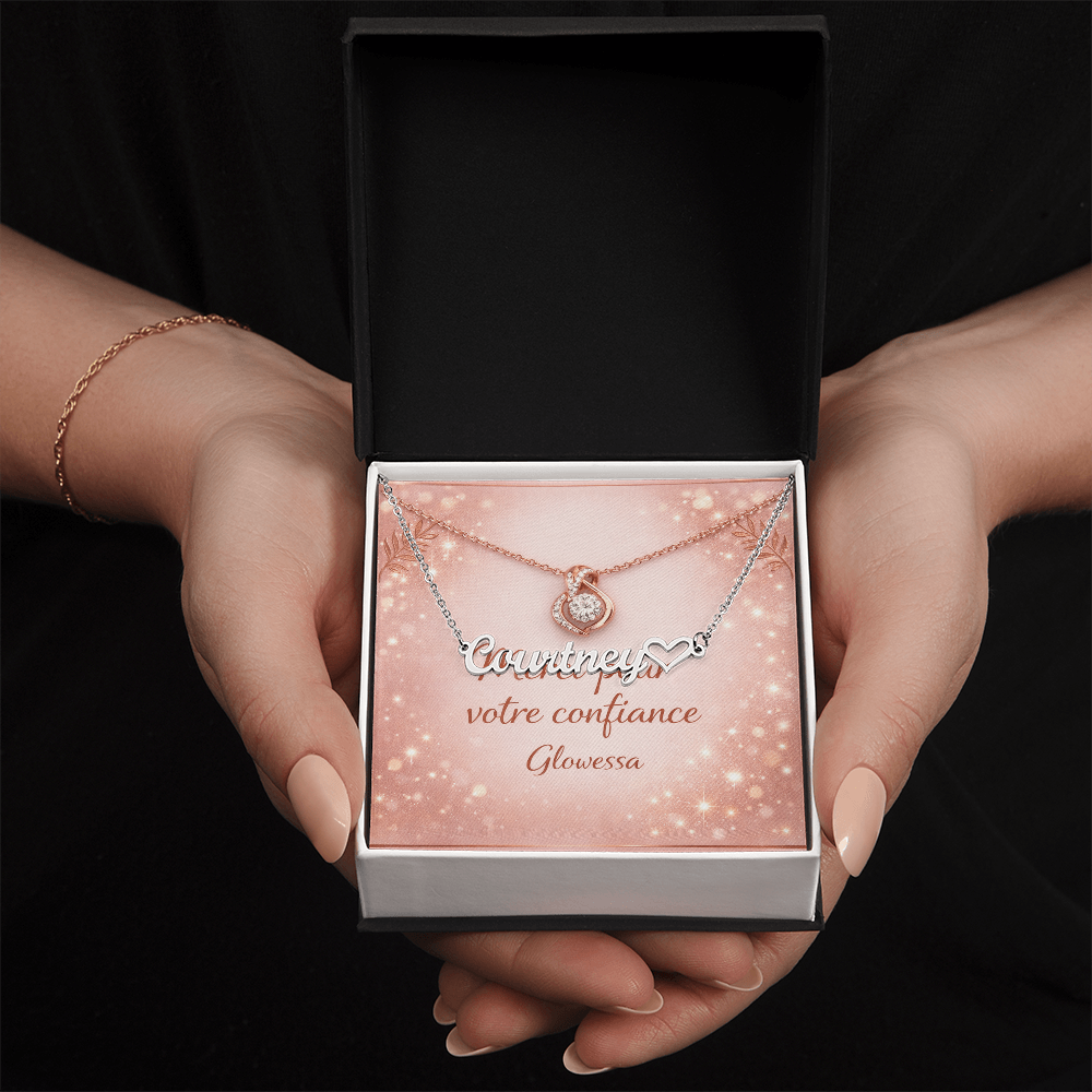 Collier Cœur Personnalisé avec un Prénom