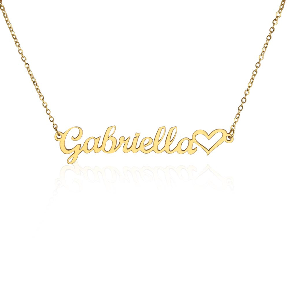 Collier Cœur Personnalisé avec un Prénom