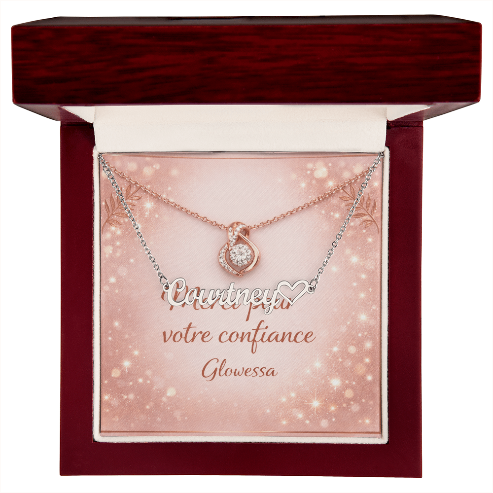 Collier Cœur Personnalisé avec un Prénom