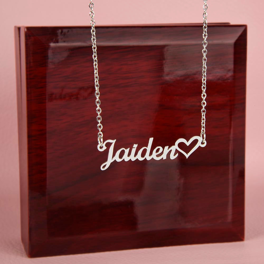 Collier Cœur Personnalisé avec un Prénom