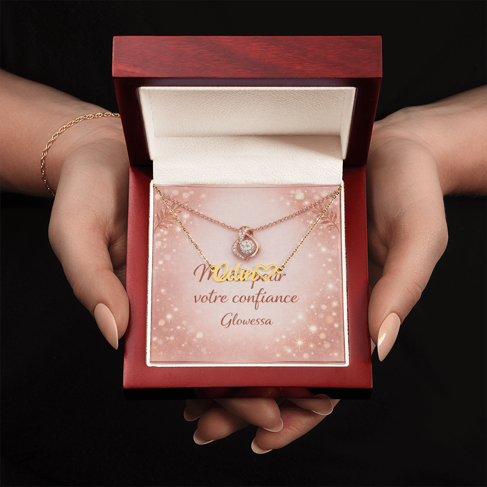 Collier Cœur Personnalisé avec un Prénom