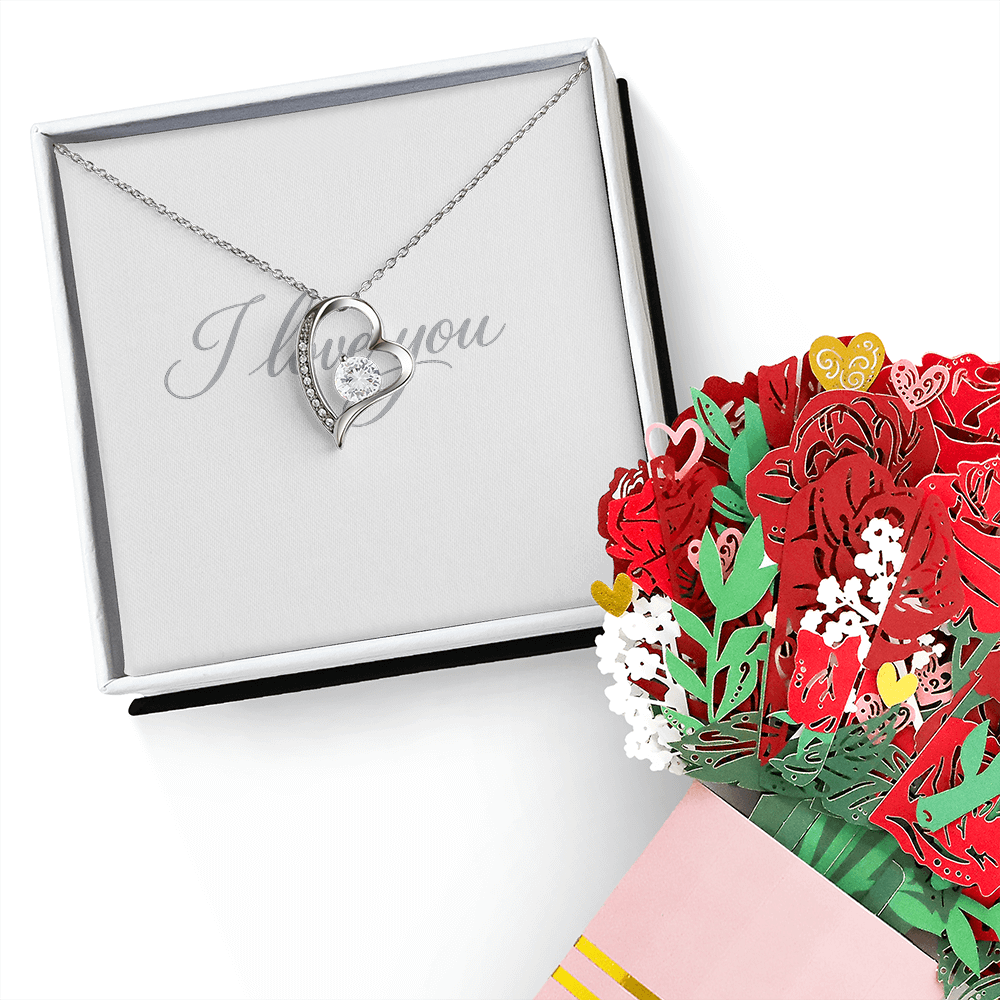 Collier Amour Éternel & Bouquet Douce Dévotion