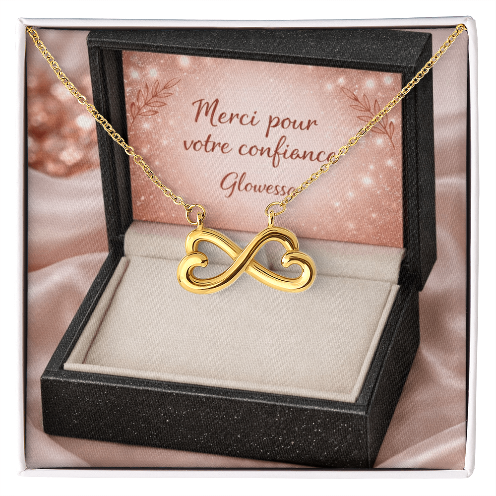 Pendentif Cœur Infini – Symbole d'Amour Éternel