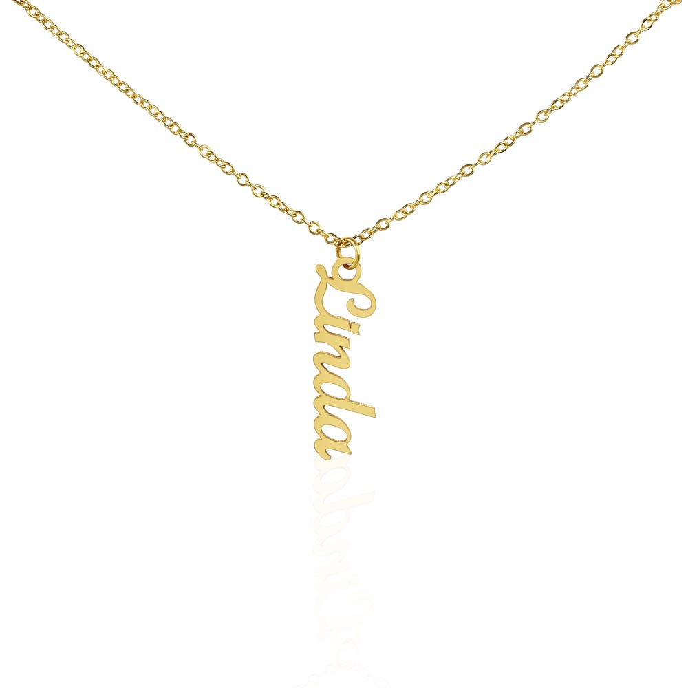 Collier Vertical Multi-Prénoms Personnalisé – Jusqu'à 4 Noms