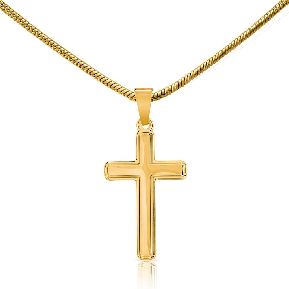 Collier Croix Artisanal Chaîne Serpent Ajustable