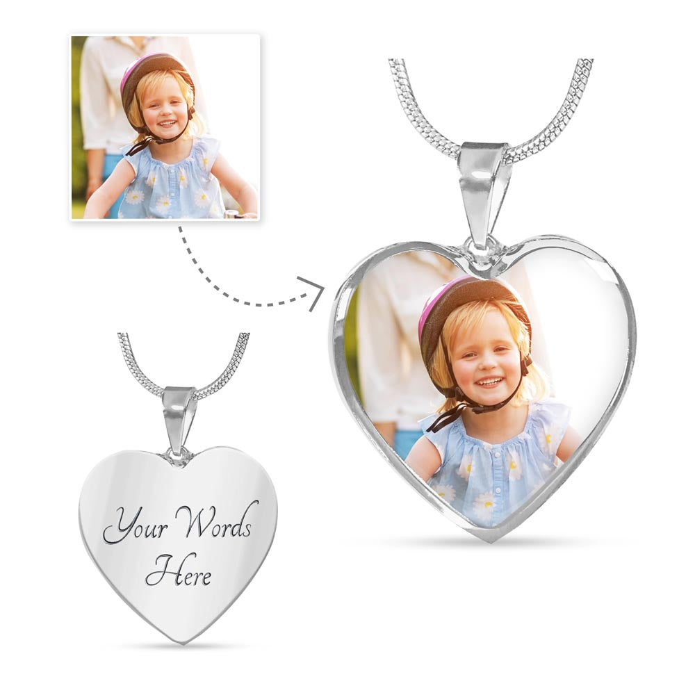 Collier Cœur Personnalisé avec Gravure au Dos – Cadeau Romantique