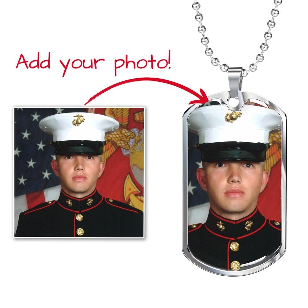Collier Militaire Étiquette de Chien Personnalisée – Gravure au Choix