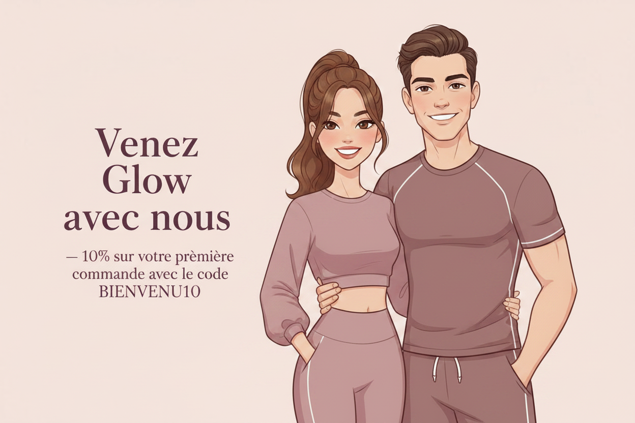 Bannière couple sportswear Glowessa